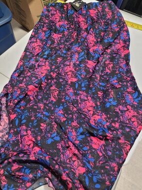 Timing Floral Maxi Skirt in Black, Pink & Blue